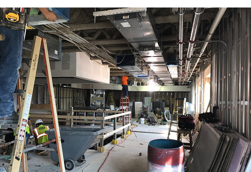 Bistro construction photo