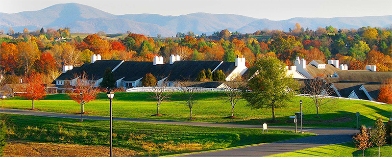 Kendal at Lexington fall landscape
