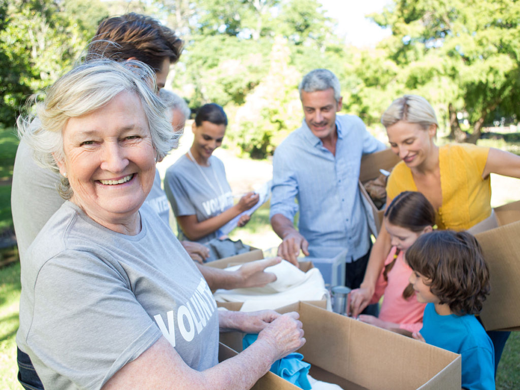 group of volunteers