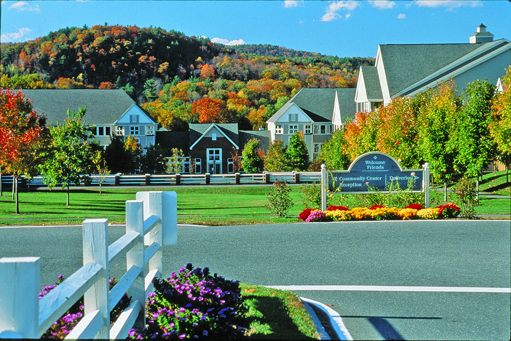 Welcome Friends sign at Kendal at Hanover