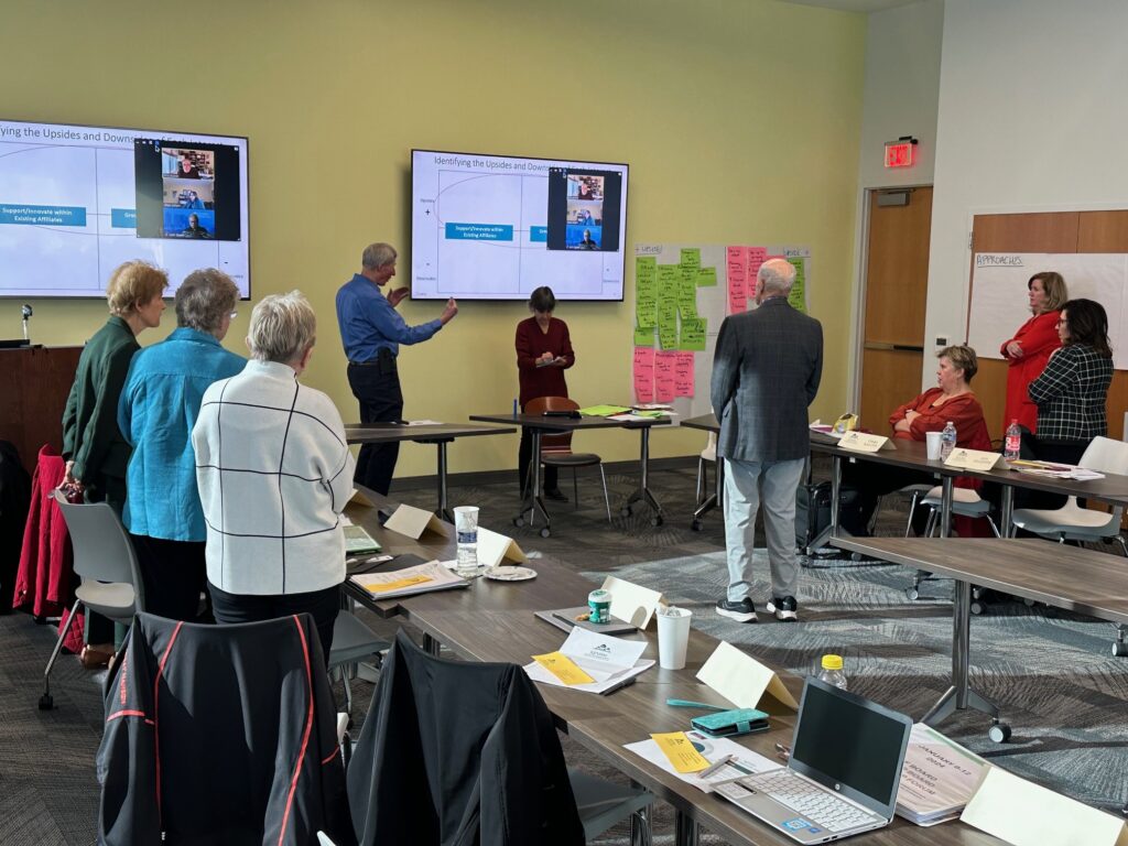 Strategic planning task force in room
