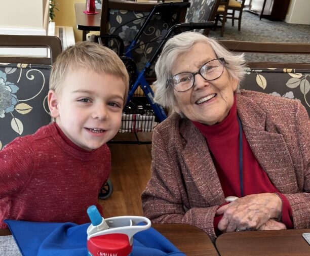 child and older adult Kendal at Hanover